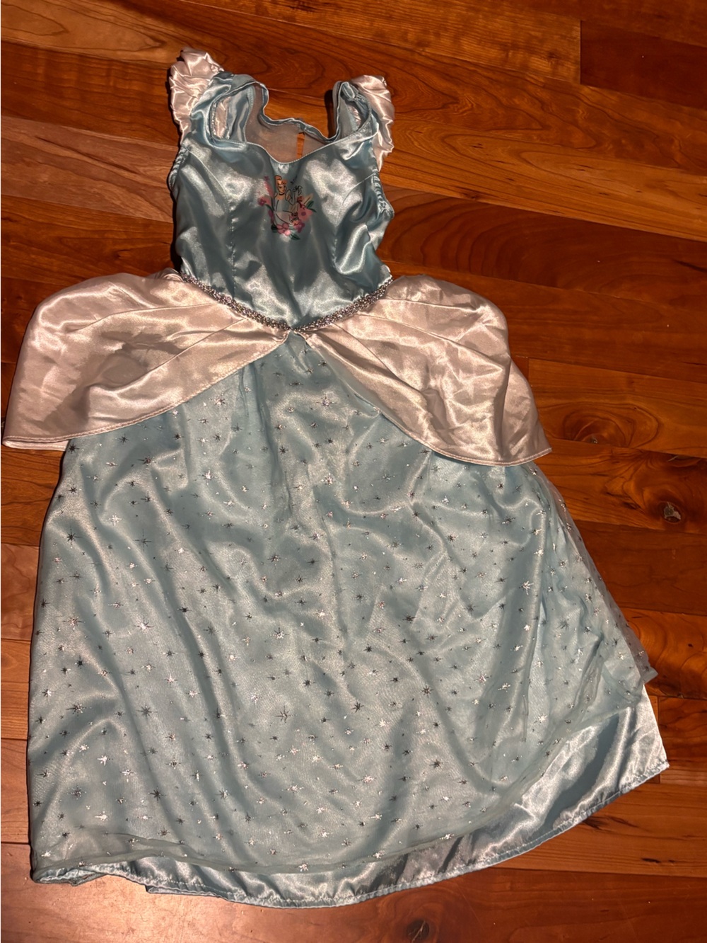 Cinderella Light Blue Sparkle Princess Dress 5/6 Halloween Dress up